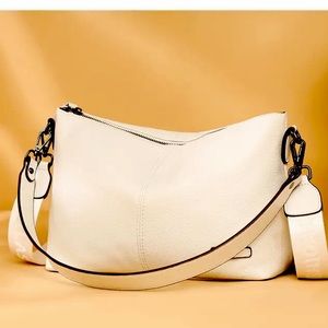 100% Cowhide Pure Leather Messenger Bag